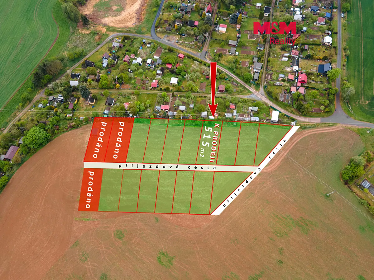 Prodej pole 515 m²